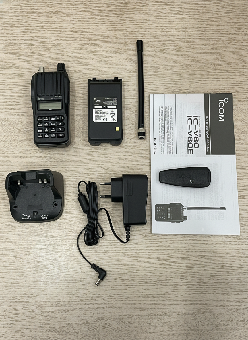 Alternative view of Bộ Đàm Icom IC V80 Bộ Đàm VHF Công Suất Lớn, Bền Bỉ Chuẩn Quân Đội Nhật Bản